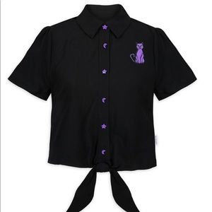 Disney Parks Her Universe Hocus Pocus Tie Front Shirt